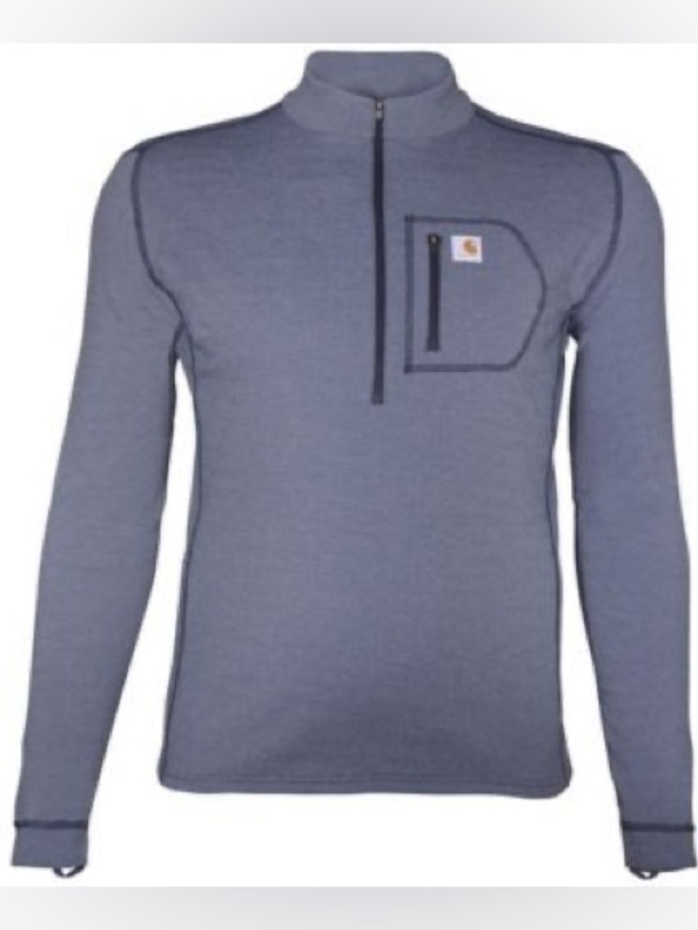 NWT Carhartt Force Heavyweight Heathered Quarter Zip Base Layer Shirt Medium
